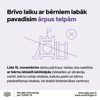 Pasākumi no 24.oktobra bērniem