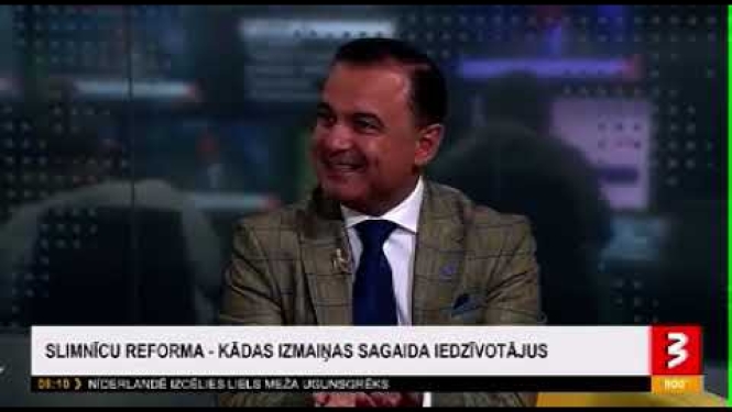 Veselības ministra saruna TV3 par slimnīcu reformu un aktualitātēm veselības nozarē