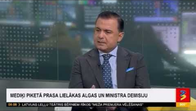 Veselības ministra Hosama Abu Meri saruna TV3 par atalgojuma pieaugumu mediķiem, u. c. aktualitātēm.