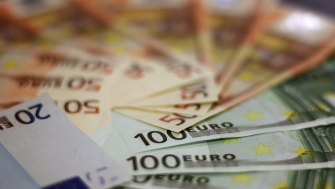 Foto: Eiro naudas banknotes