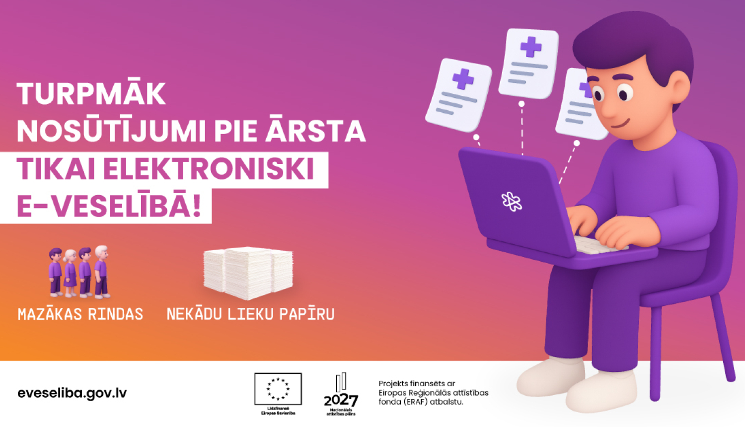 Turpmāk nosūtījums pie ārsta tikai elektroniski e-veselībā