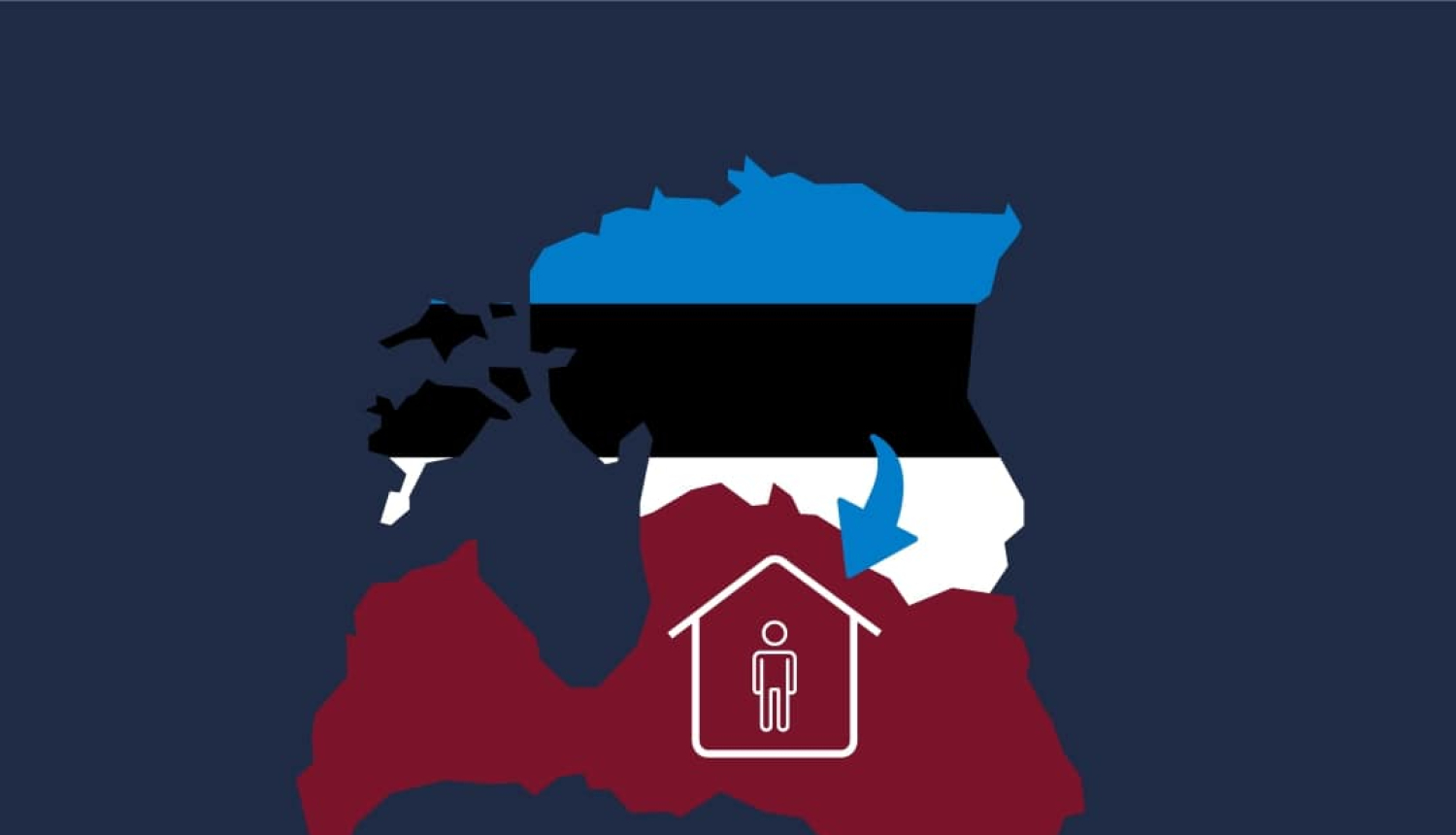 Foto: Igaunijas un Latvijas valstu kontūras 