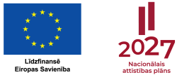 ES emblēma un Nacionālā attīstības plāna logo