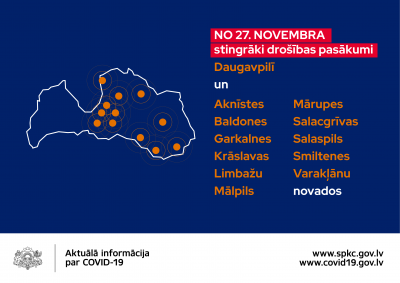 Ierobežojumi pašvaldībās no 2.novembra