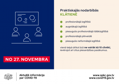 Ierobežojumi pašvaldībās no 27.novembra