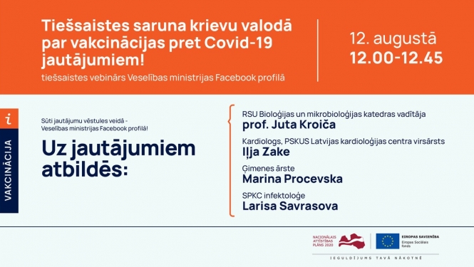 Vebinārs par vakcināciju pret Covid-19