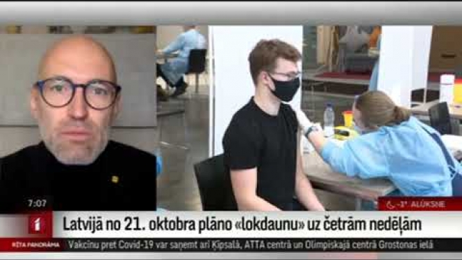 Veselības ministra Daniela Pavļuta saruna LTV par no 21.oktobra plānoto "lokdaunu" uz četrām nedēļām