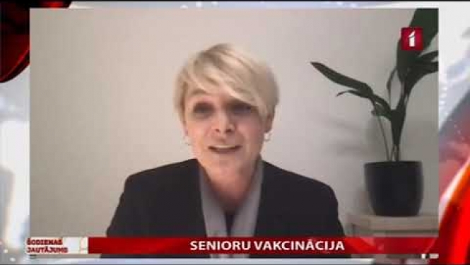 Vakcinācijas projekta vadītājas Evas Juhņēvičas saruna LTV par vakcinācijas procesu, u.c.
