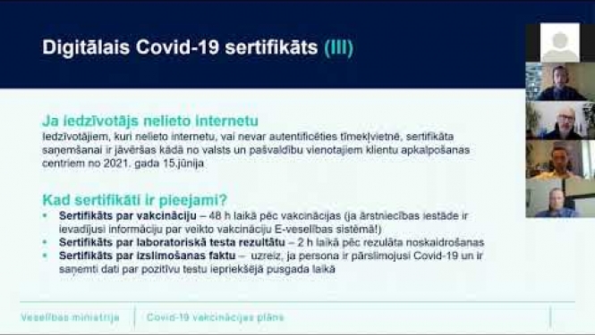 Preses konference par digitālā Covid-19 sertifikāta ieviešanu