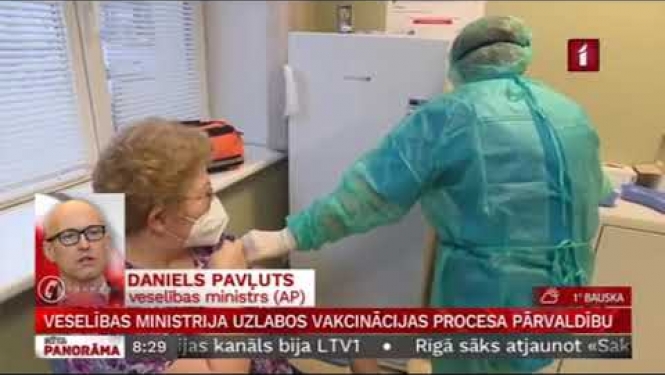Veselības ministra Daniela Pavļuta saruna LTV par vakcinācijas procesa turpmāko pārvaldību