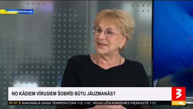 RSU profesores Ludmilas Vīksnas saruna TV3 par pērtiķu bakām