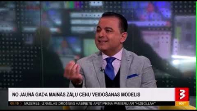Veselības ministra Hosama Abu Meri saruna TV3 par jauno zāļu cenu veidošanas modeli, u.c.