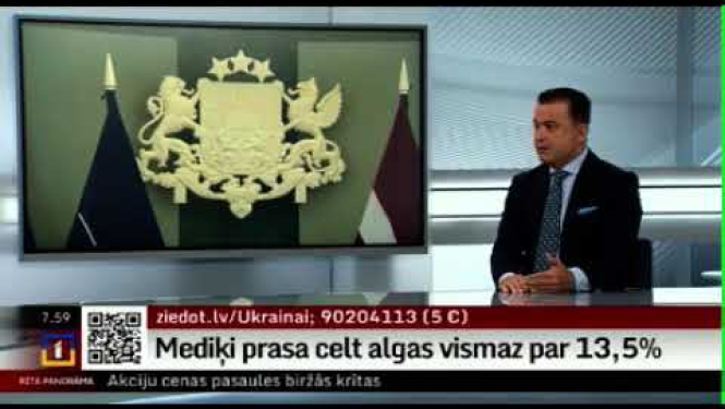Veselības ministra Hosama Abu Meri saruna LTV "Rīta Panorāma" par atalgojuma palielināšanu mediķiem