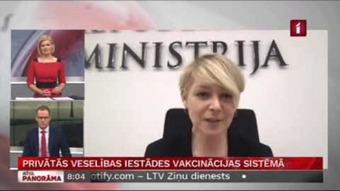 Vakcinācijas projekta biroja vadītājas Evas Juhņēvičas saruna LTV par vakcinācijas procesu, u.c.