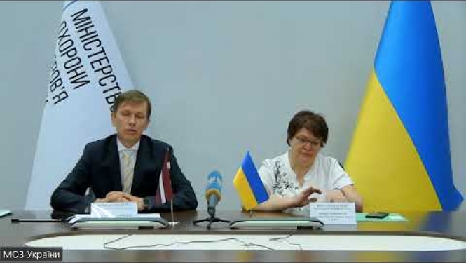 Preses brīfings pēc Ilmāra Dūrīša un Ukrainas Veselības ministra Viktora Liaško tikšanās.