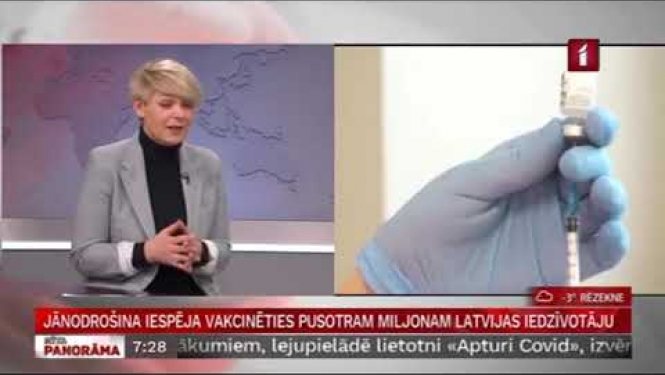 Vakcinācijas projekta biroja vadītājas Evas Juhņēvičas saruna LTV "Rīta Panorāma"  par vakcināciju
