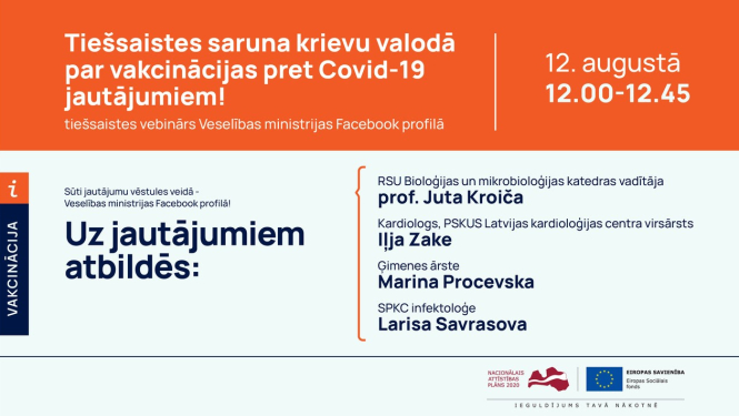 Vebinārs par vakcināciju pret Covid-19