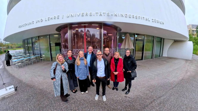 Bērnu slimnīcas speciālisti vizītē vienā no jaunākajām un modernākajām bērnu slimnīcām Šveicē.