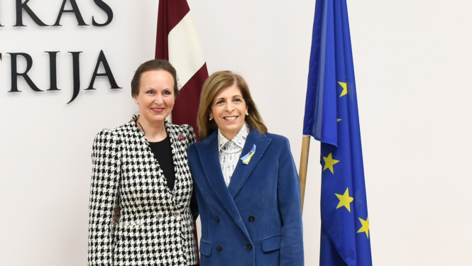 17.martā veselības ministre Līga Meņģelsone tikās ar Eiropas Komisijas komisāri veselības un pārtikas drošības jautājumos Stellu Kirjakidu (Stellu Kyriakides) 