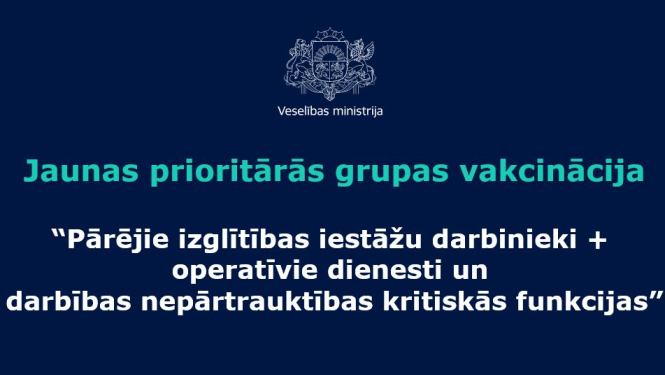 Piektā prioritārā vakcinācijas grupa