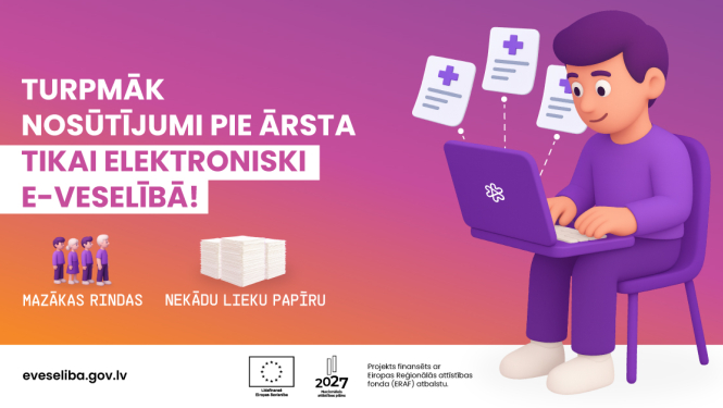 Turpmāk nosūtījums pie ārsta tikai elektroniski e-veselībā
