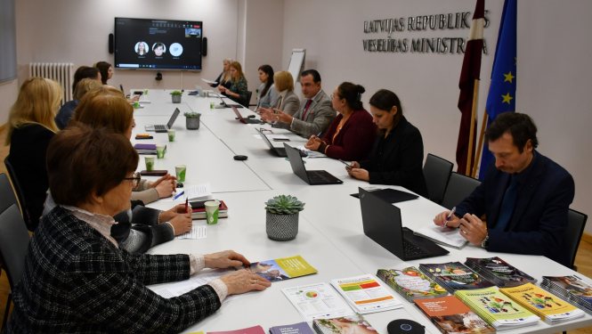 Veselības ministrs Hosams Abu Meri piedalās Uztura padomes sēdē