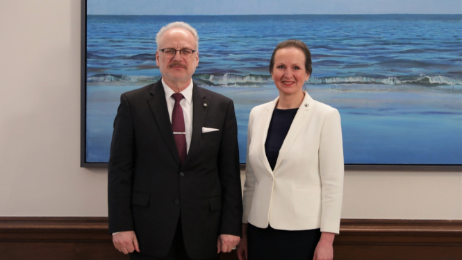 Egils Levits un Līga Meņģelsone