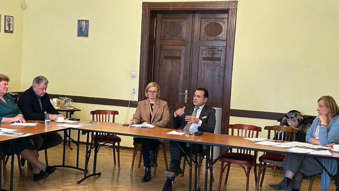 Veselības ministrs Hosams Abu Meri tiekas ar Latvijas Ārstu biedrības valdi