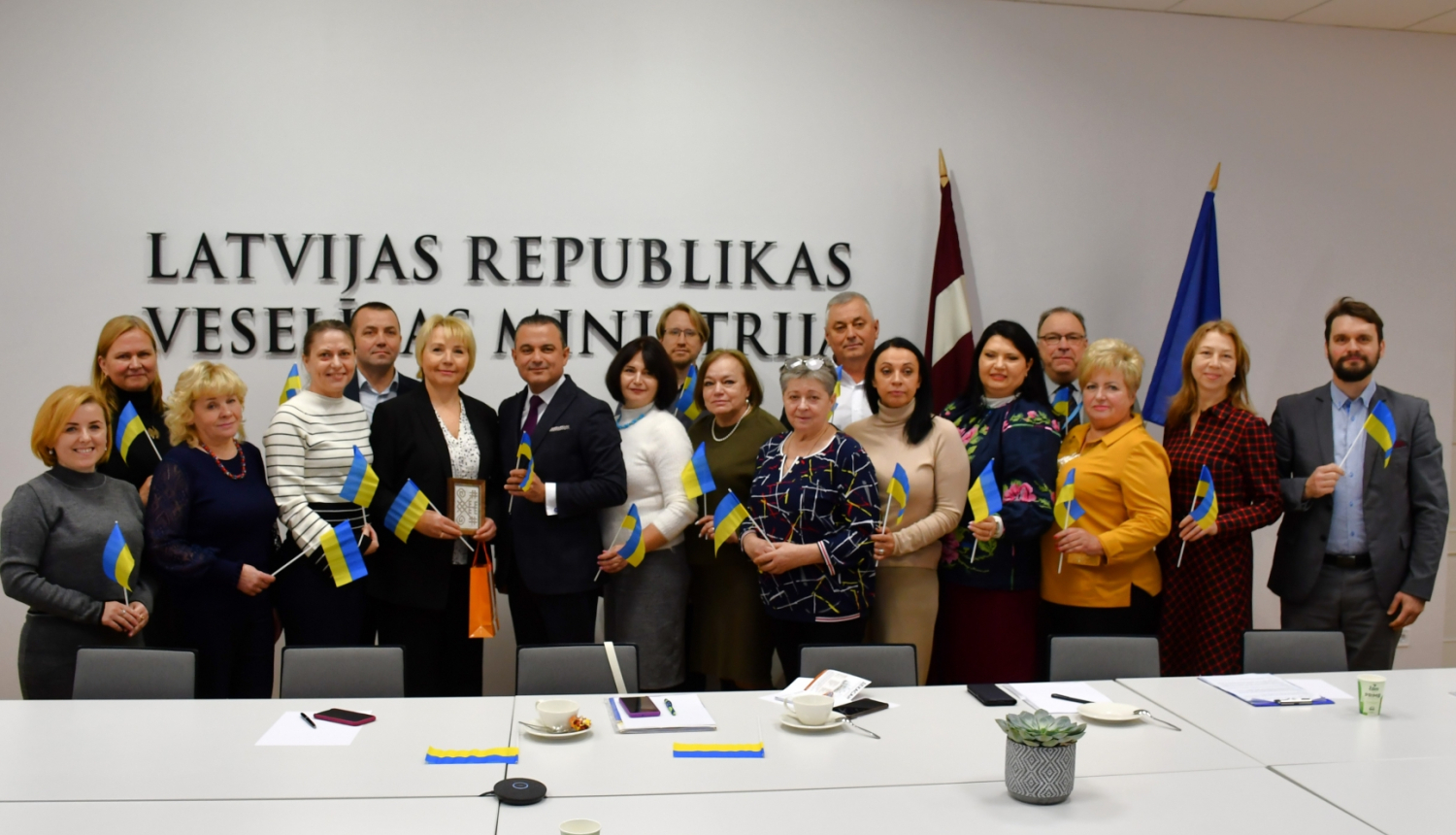 Veselības ministrs Hosams Abu Meri tiekas ar Ukrainas Mazo pilsētu asociācijas pārstāvjiem