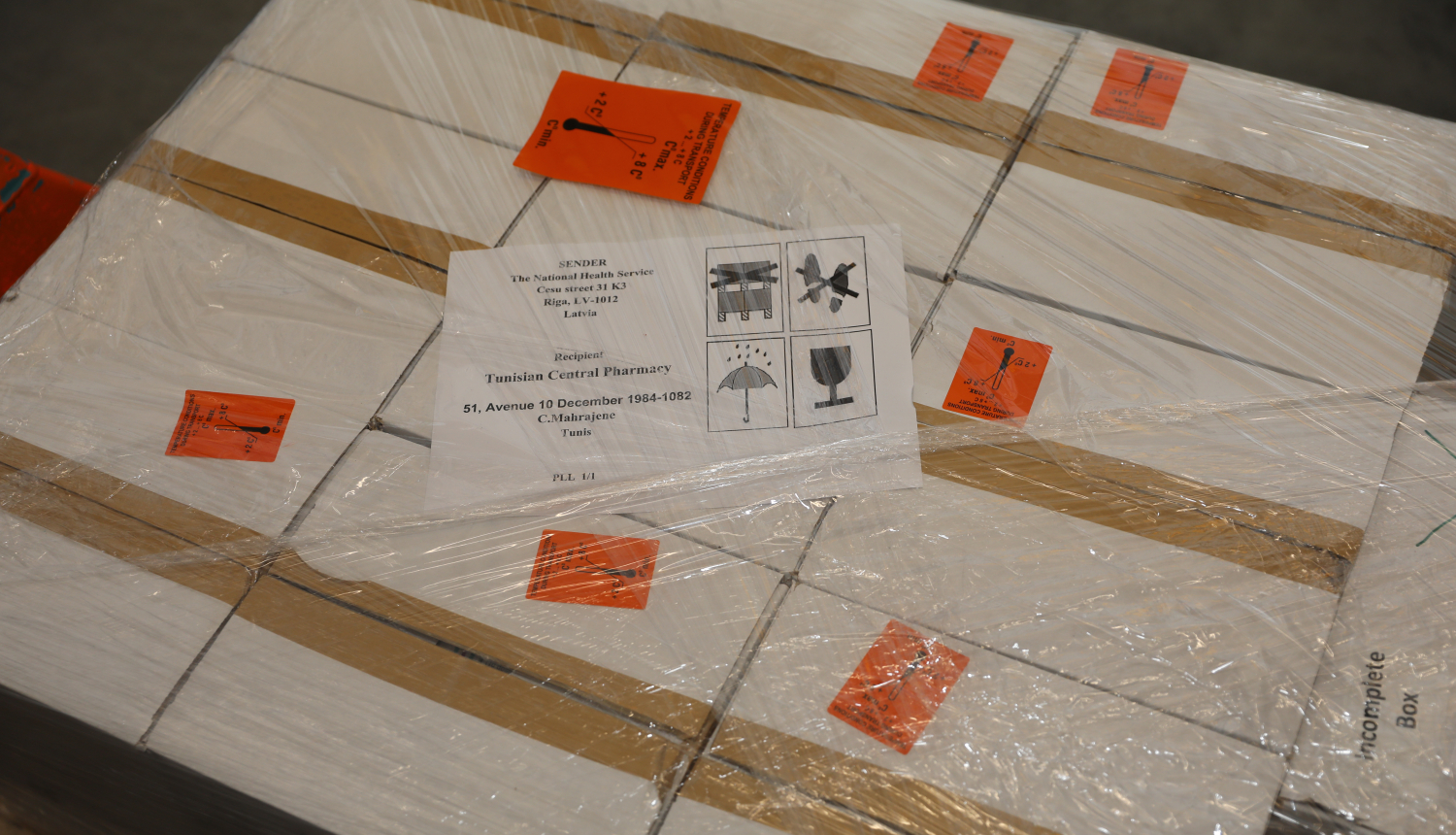 Vakcīnas uz Tunisiju