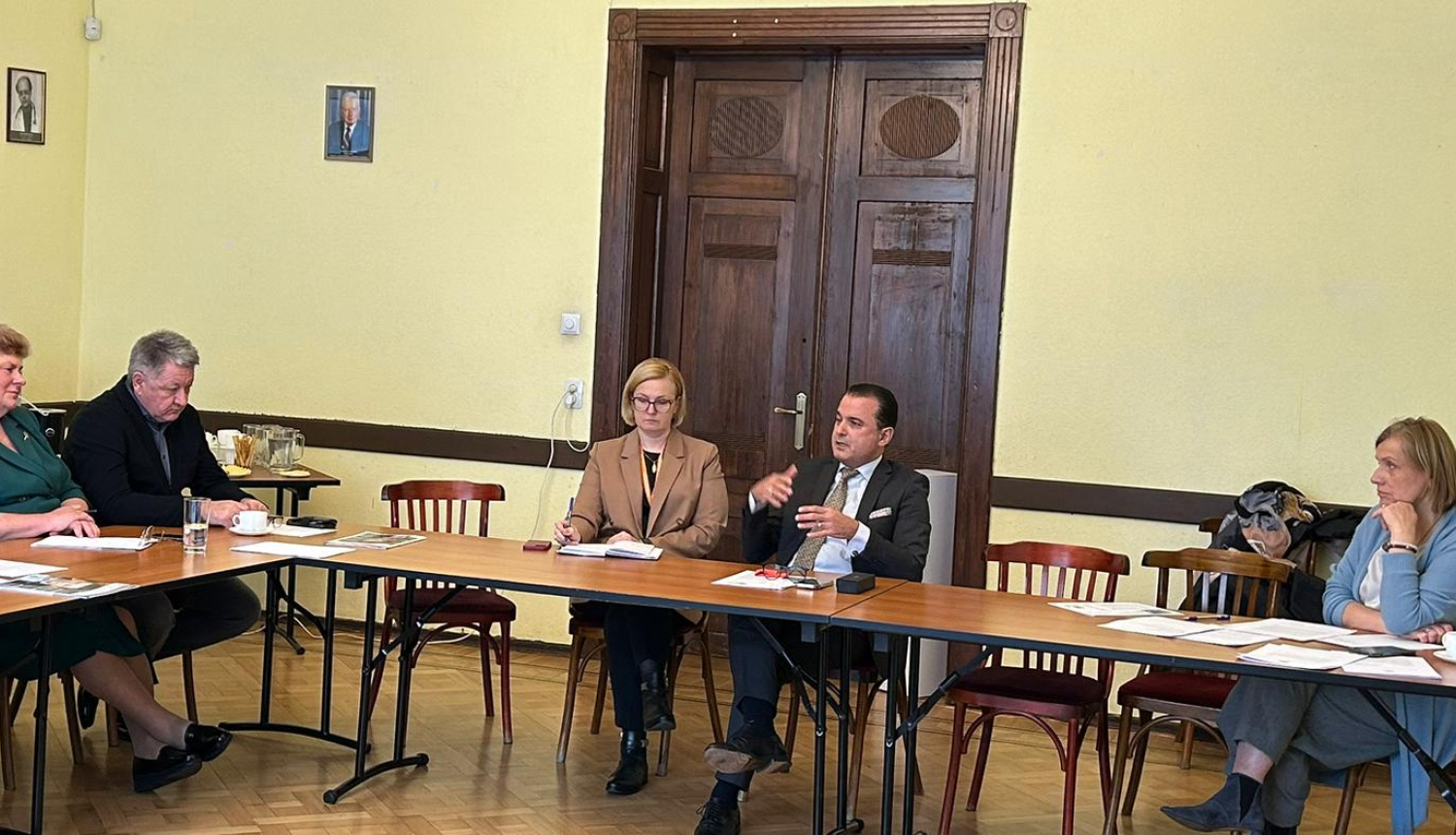 Veselības ministrs Hosams Abu Meri tiekas ar Latvijas Ārstu biedrības valdi