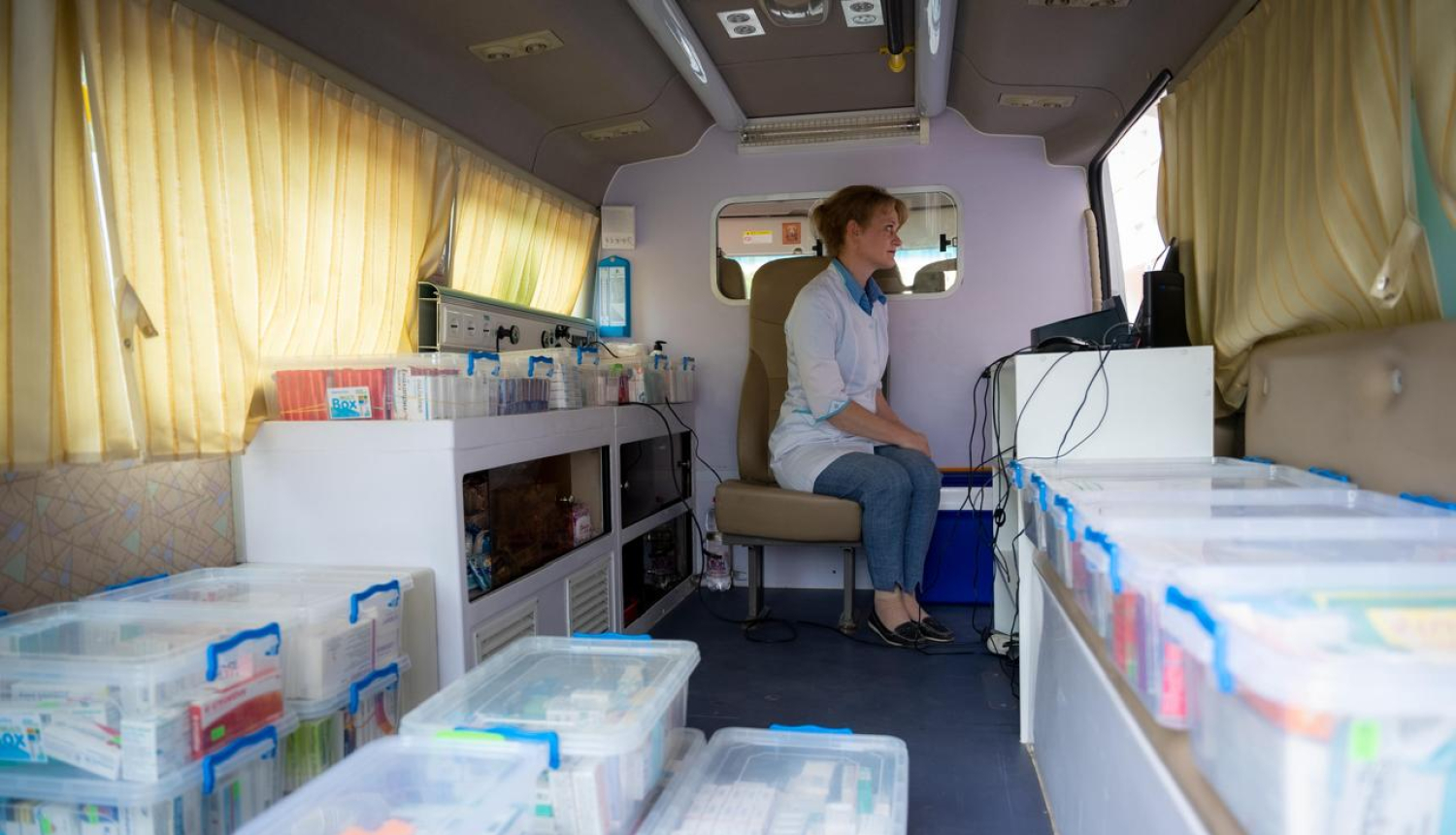 Čerņihivas Reģionālā bērnu slimnīca uztur arī mobilo aptieku 