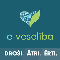 Attēls ar uzrakstu "E-veselība"