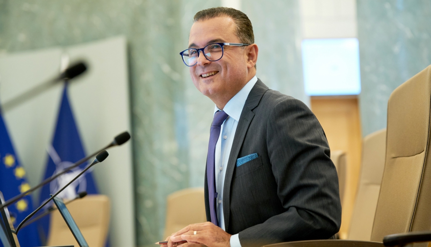 Ministrs Hosams Abu Meri. Foto: Gatis Rozenfelds, Valsts kanceleja