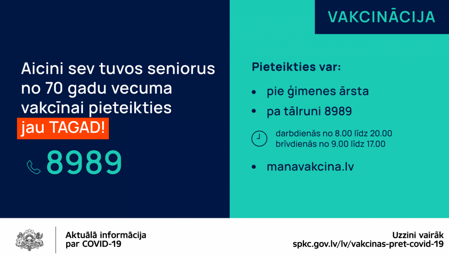 pieteikšanās vakcinācijai 