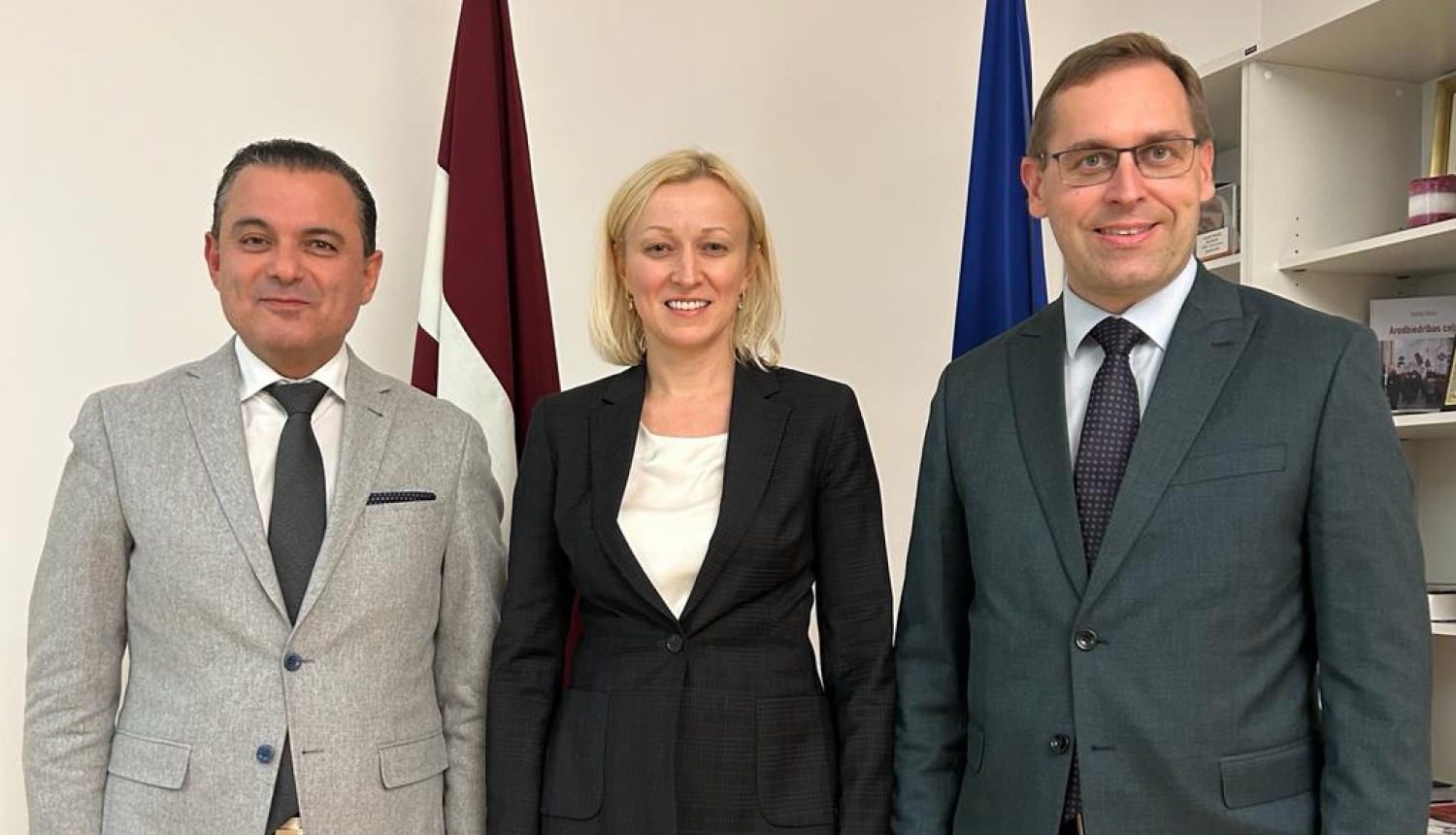 Veselības ministrs tiekas ar valsts kontrolieri Rolandu Irkli un Valsts kontroles padomes locekli Maiju Āboliņu